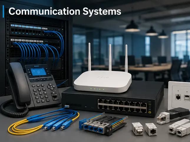 Structured cabling, networking, fiber optics, and communication infrastructure.