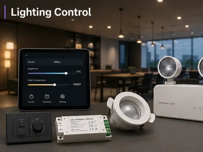 Smart lighting control, LED drivers, dimming systems, and automated lighting solutions.